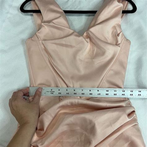 House of cb coraline blush baby pink satin corset .